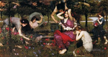  weiblich - Flora und die Zephire griechischer weiblicher John William Water